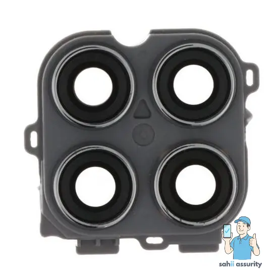 Camera Lens Glass with Frame for Motorola Moto G9 Power White thumbnail